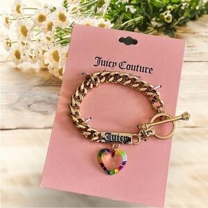 NWT JUICY COUTURE bracelet heart charm